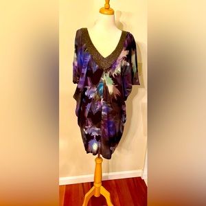 Rare find - Nichol Miller Floral Beaded Dress